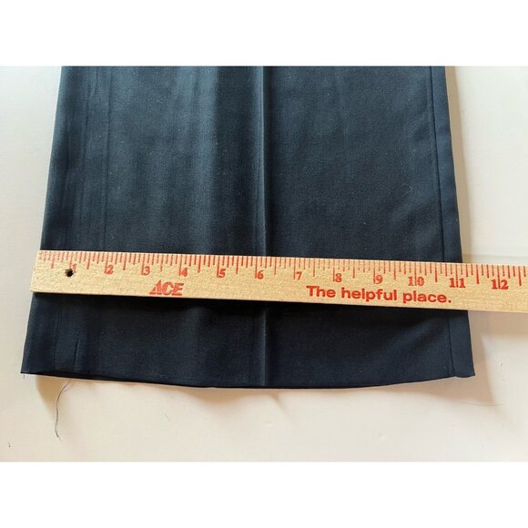 Vintage Vince navy silk pull-on pants flowy wide leg sz L officecore minimalist - Picture 9 of 10